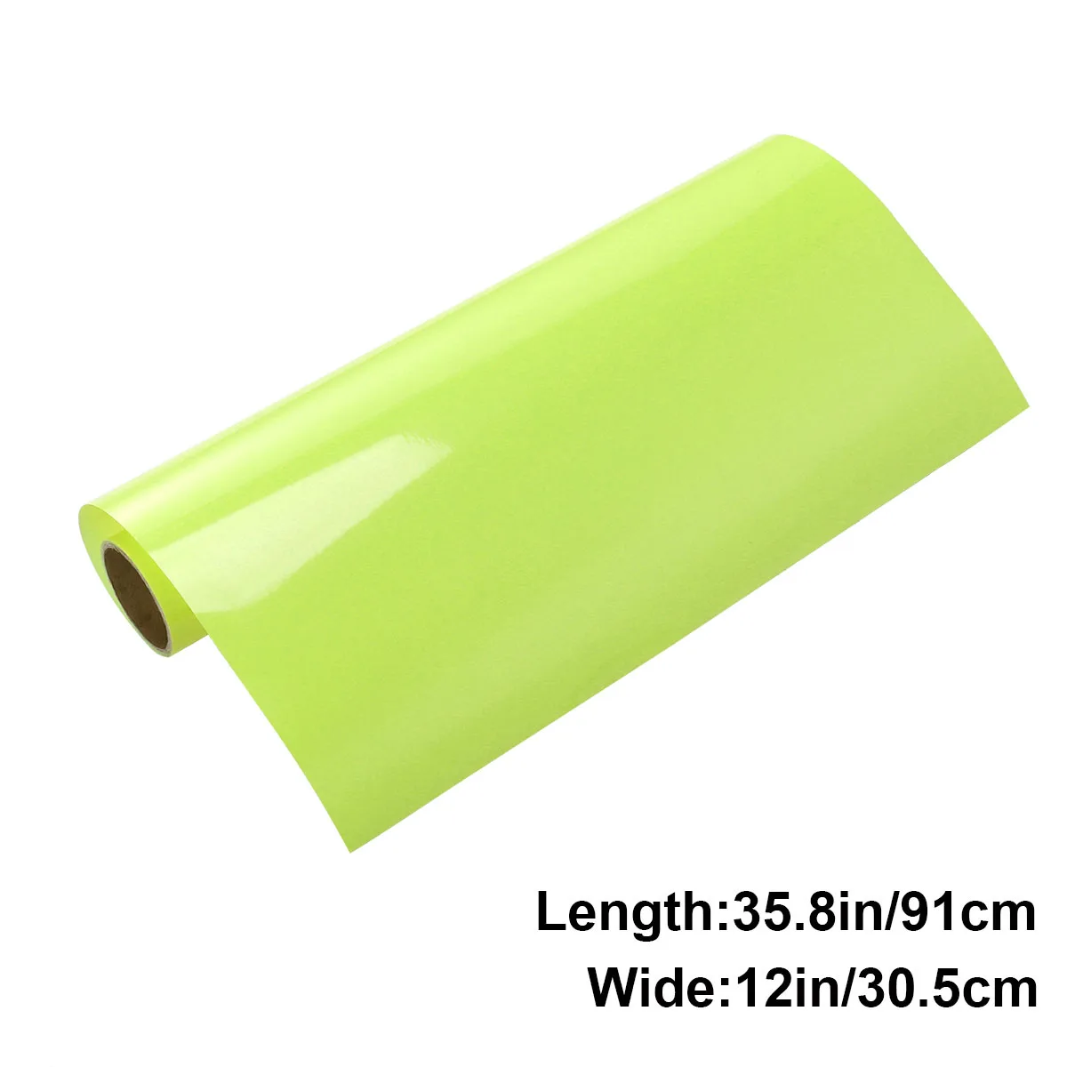 

Fluorescent Green Pu Heat Transfer Vinyl Roll Gloss Htv Film Durable Stretchable Adhesive For T-Shirts Shoes Aprons Caps Bags