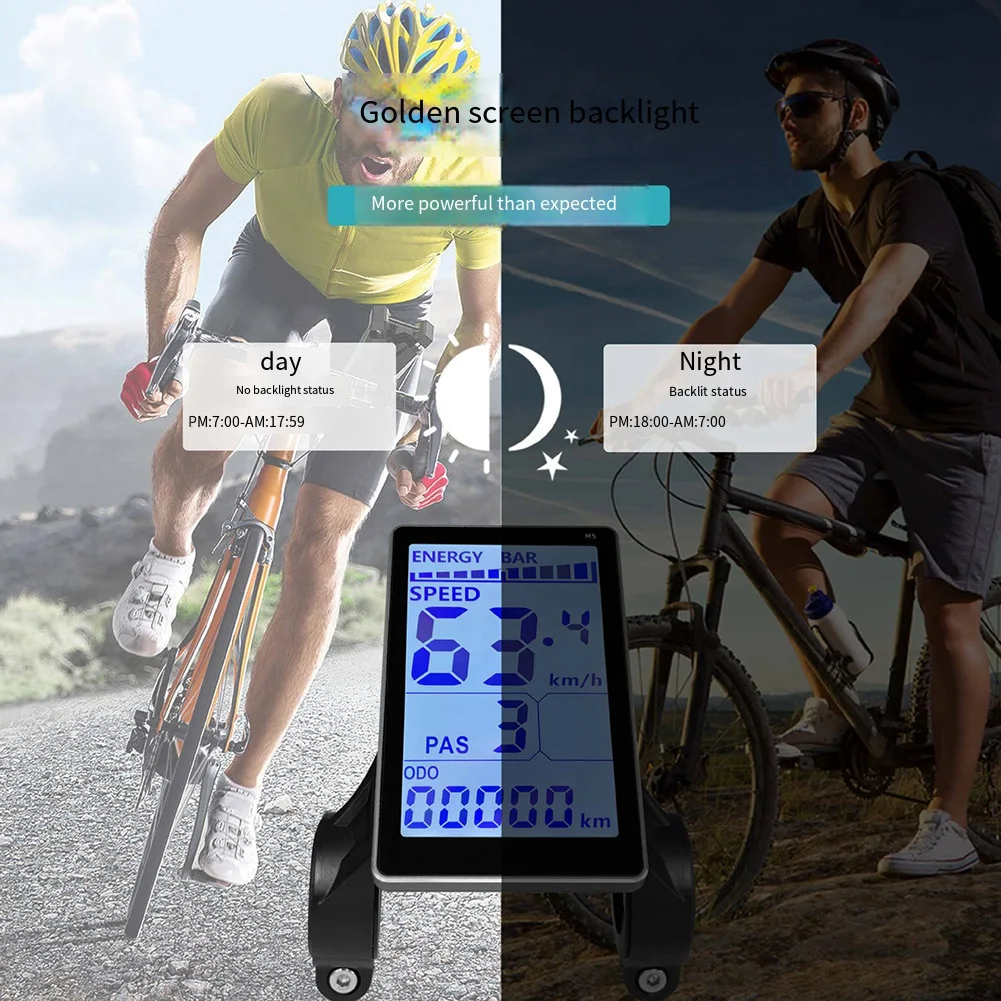 

Electric Bicycle 24V/36V/48V 20A/30A/40A Controller Meter Set M5 Screen LCD Display Aluminum Alloy ABS Electric Scooters Parts