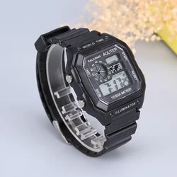 Retro Digital Men Watch Sports Luminous Chronograph Waterproof Ultra-thin Male Electronic Wrist Watches Relogio Masculino Hombre