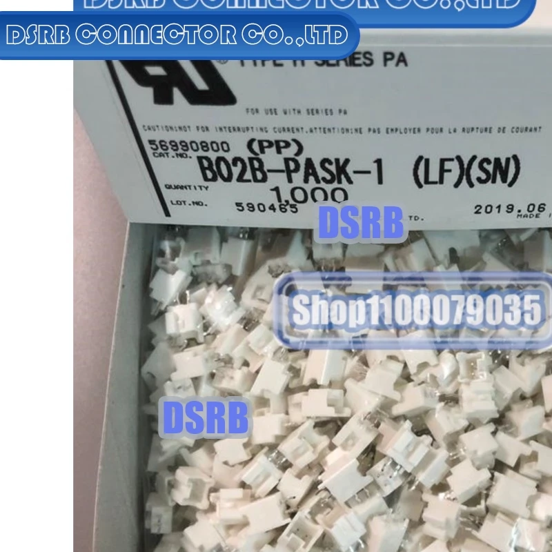 

100pcs/lot B02B-PASK-1 2P 2.0MM legs width 100% New and Original