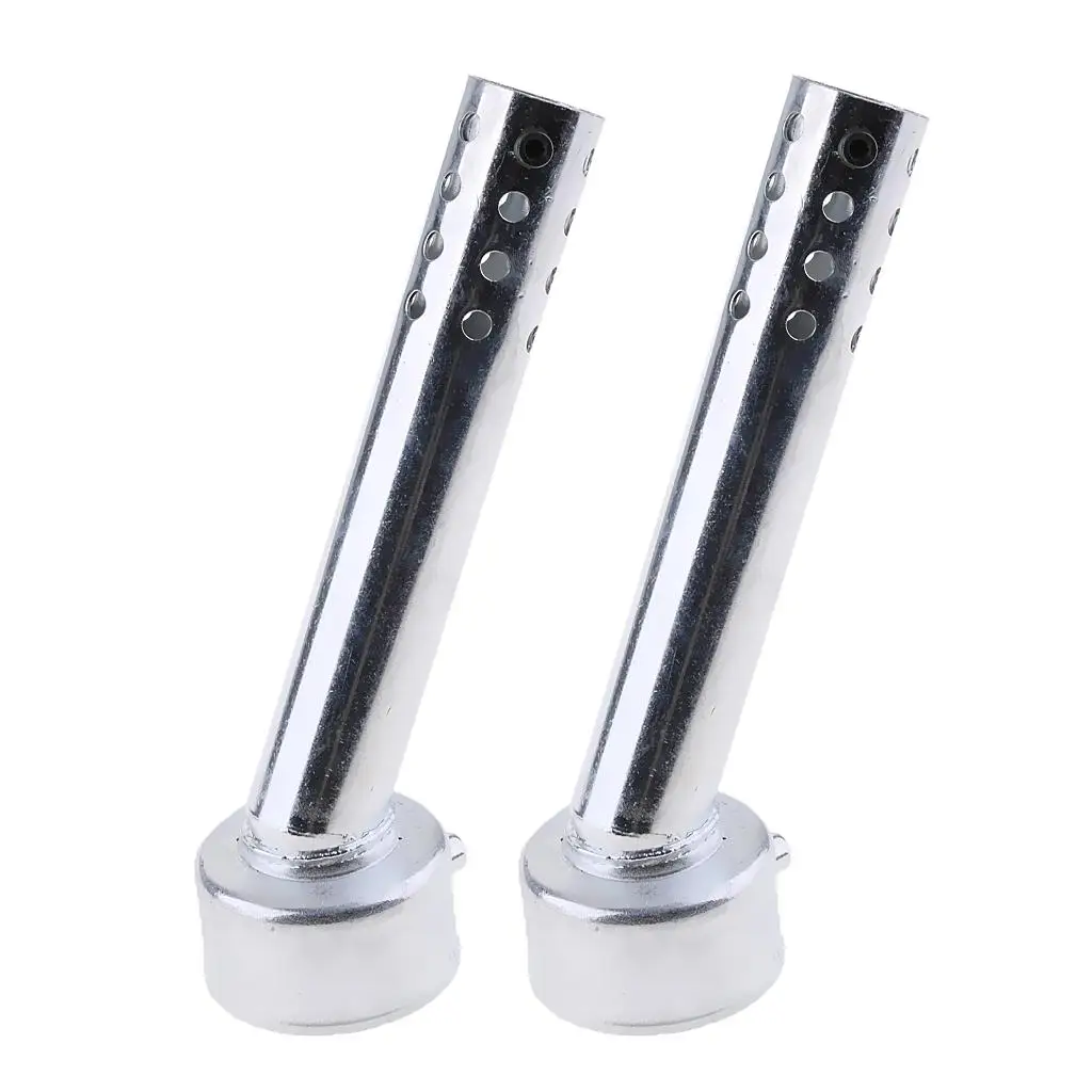 2pcs 48mm Angled Motorcycle Exhaust Muffler Baffle DB