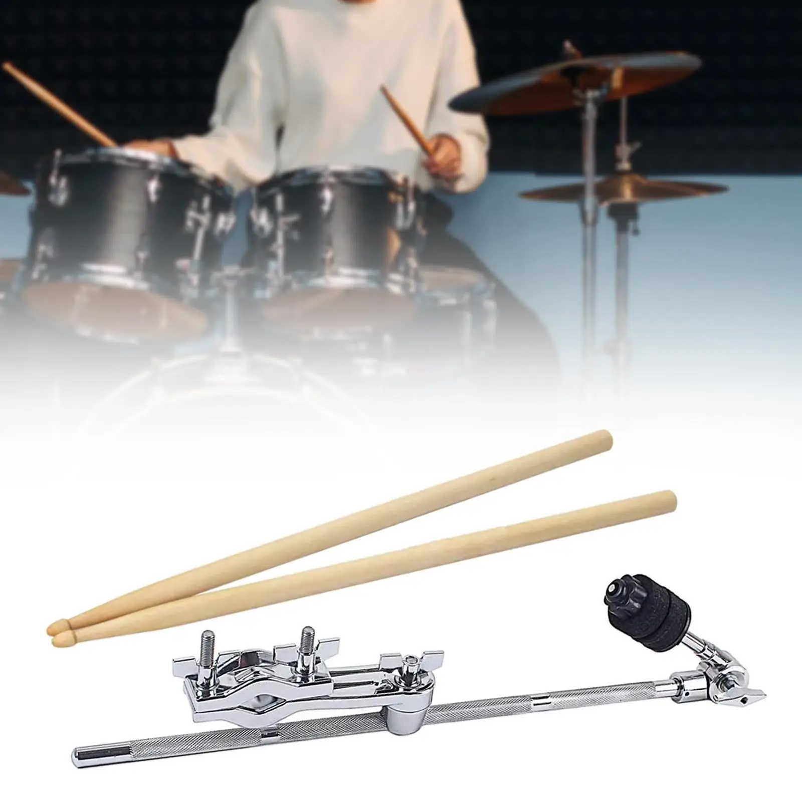 

Удлинитель тарелки, аксессуары для ударных инструментов, универсальный держатель удлинительных зажимов для барабанов для практики, шоу в прямом эфире