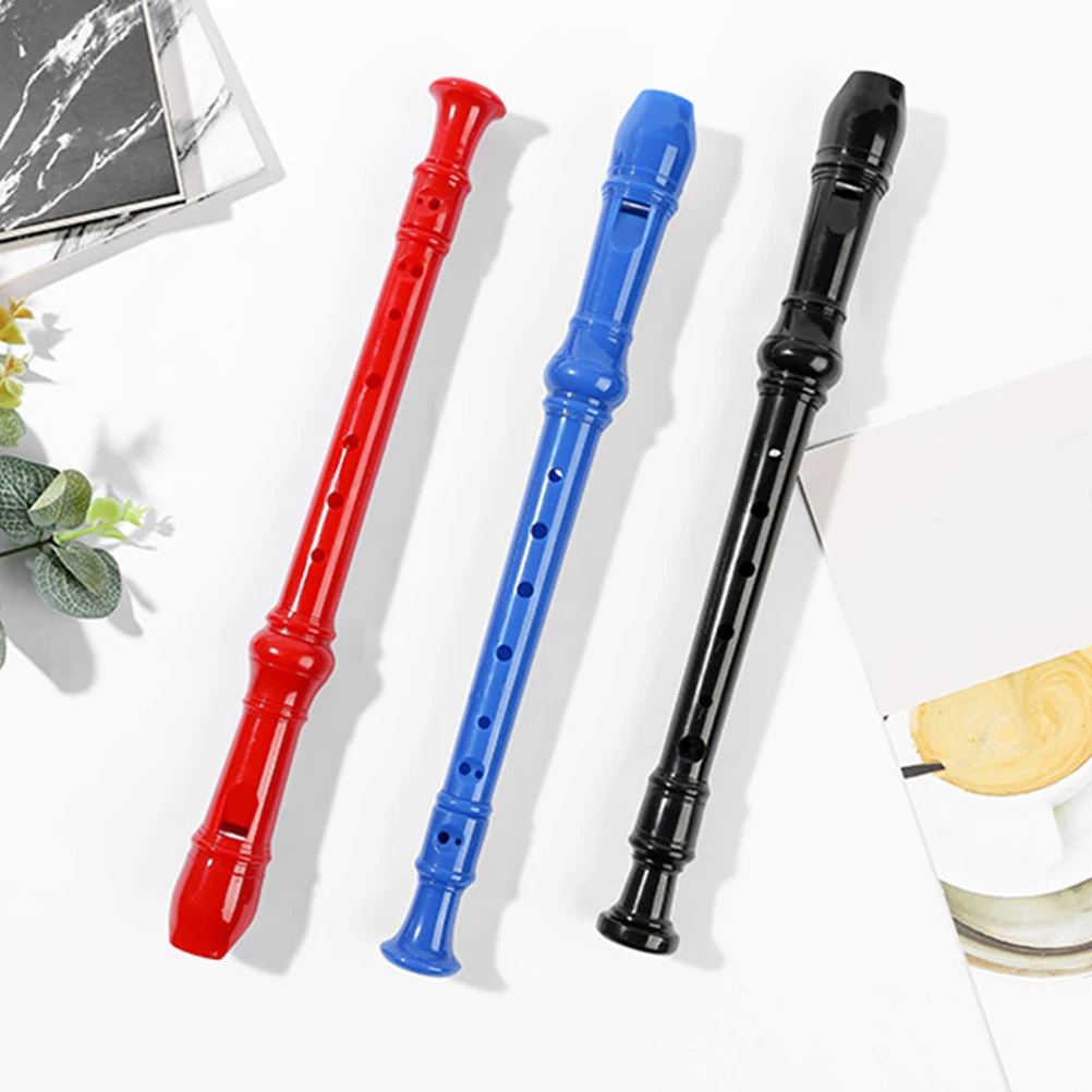 

8 hole Clarinet Swan Flute Wind Instrument Plastic Kids Musical 3 Sets Student Practice Professional Child Lightweight Portable