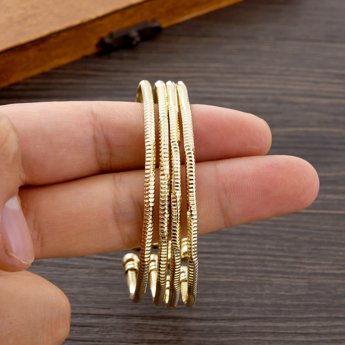 9K Golden Color Bra… - image