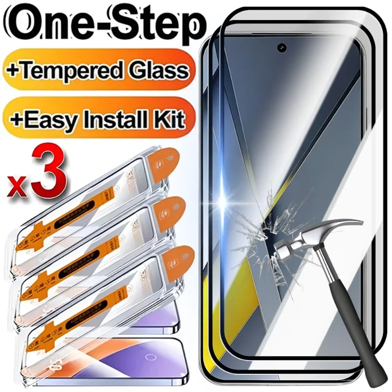 

3/1PCS Easy Installation Tempered Glass Screen Protectors for Xiaomi Mi Poco F8Pro F8Ultra Fingerprint Unlock Anti-scratch Films