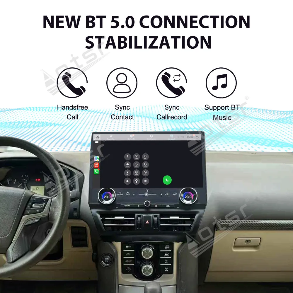 16.8’’ Android 14 Carplay For Toyota Land Cruiser Prado 2010-2021 GPS Navigation Car Radio HD Touch Screen Multimedia