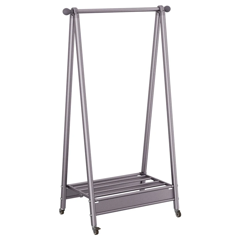 علاقة غرفة النوم، قابلة للإزالة للاستخدام المنزلي، سميكة وجريئة على الأرض، رف تجفيف بسيط بقضيب واحد