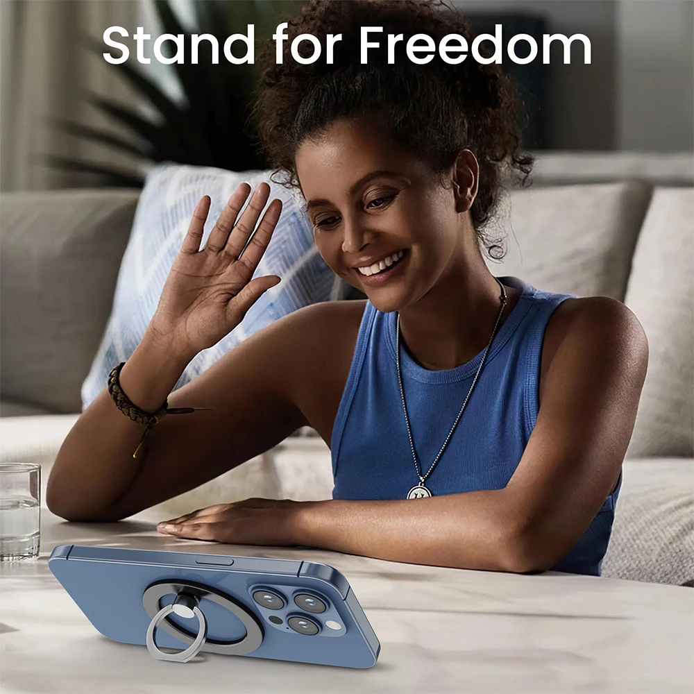 حامل للكمبيوتر اللوحي المغناطيسي قسمين البساطة حلقة الهاتف المحمول Popsocket Magsafe Ipad حامل مزدوج الجانب شفط السيليكون