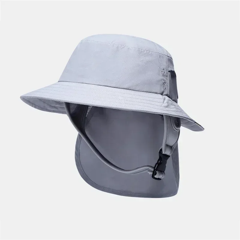 Outfly Summer Men Women Bucket Hat Breathable Shade Waterproof Surfing Seaside Wide-brimmed Hat Quick-drying Sunscreen Cool Cap