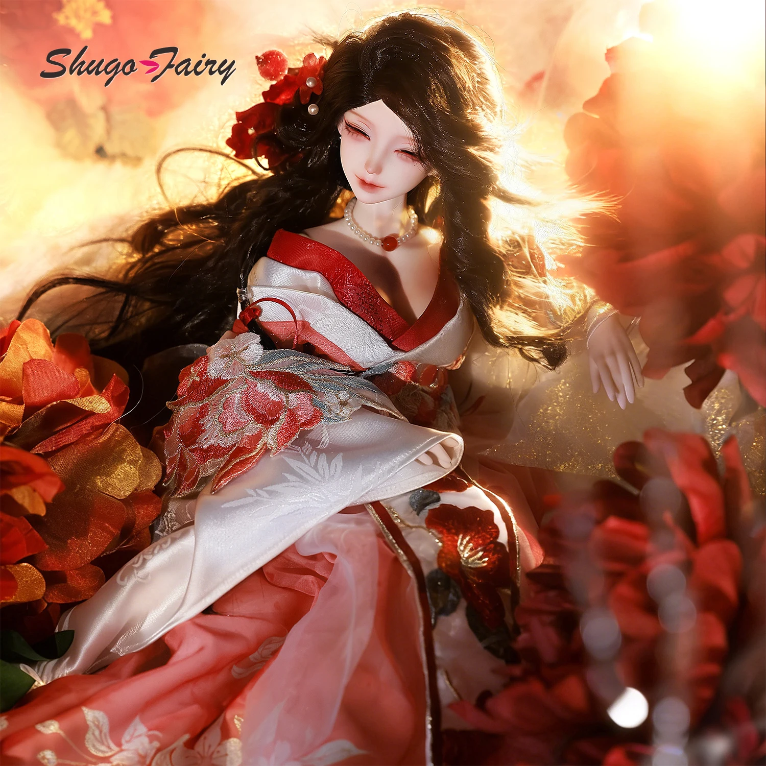 

Полный комплект BJD 1/4 Chunjiang A с полузакрытыми глазами, китайская мифологическая фантазийная лиса-дух, шарнирная кукла MSD из полимерной смолы от ShugaFairy