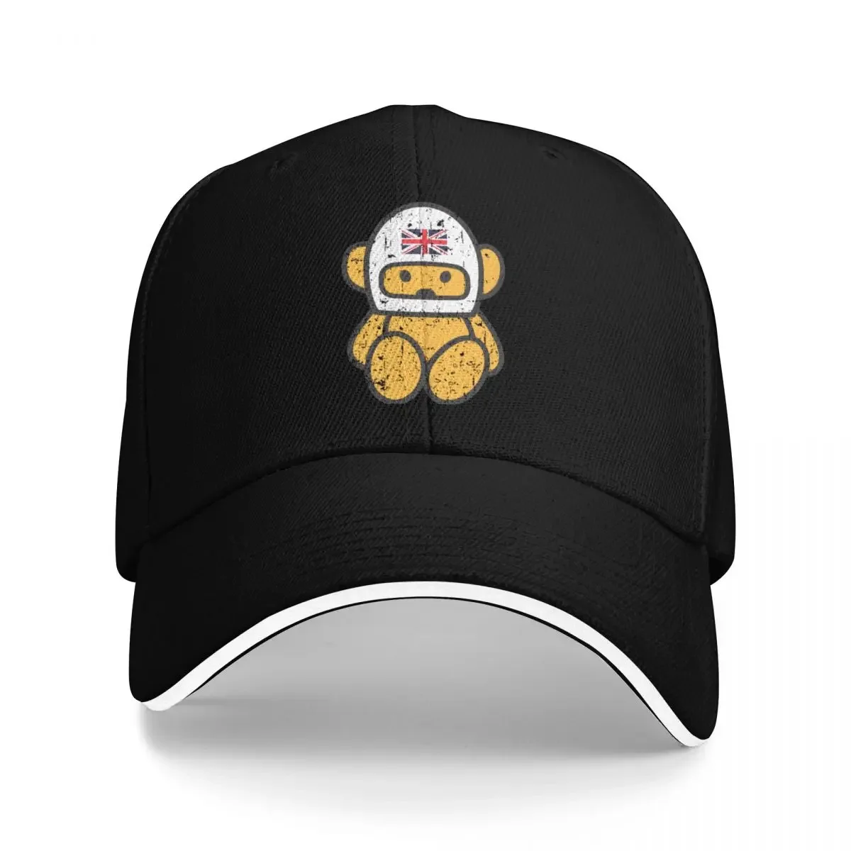 1975 Hesketh Racing Grand Prix team Teddy Bear emblem - post Monaco party worn look! Baseball Cap