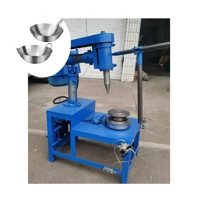 Semi-automatic cookware polishing machine Suface Finishing steel cookware Polishing Machine inner outer polishing machine