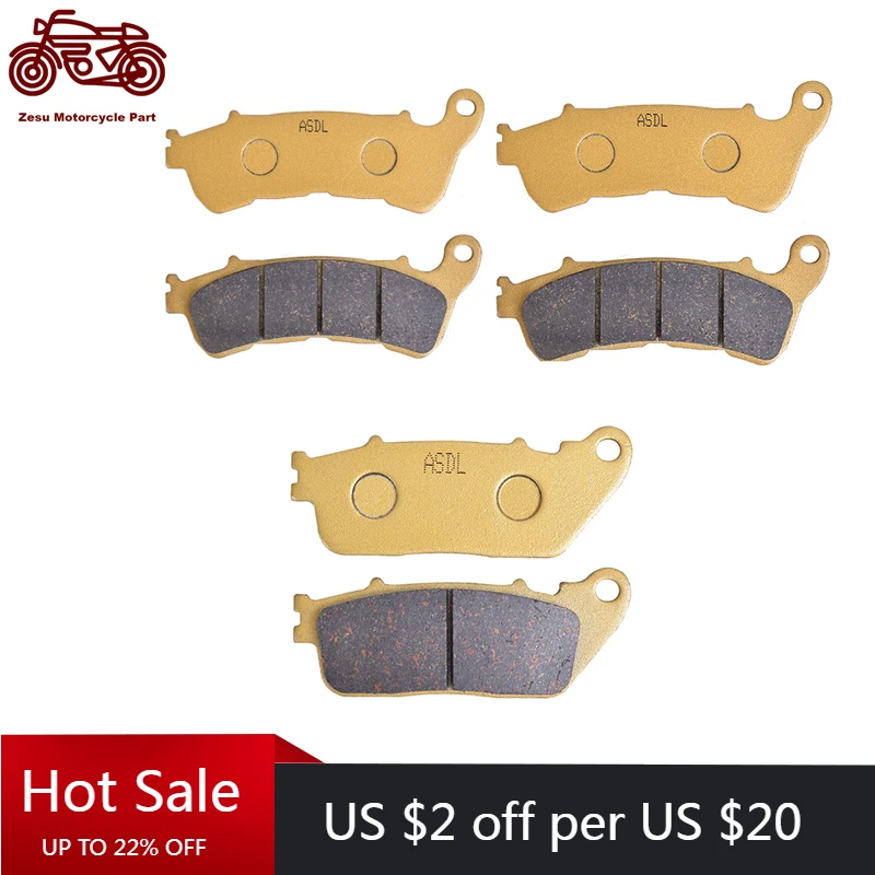 

Motorcycle Front & Rear Brake Pads Disc Set For Honda CB1000 1000R CB1000R CB 1000 R ABS 2009-2016 VFR800 VFR 800 2011 2012 2013