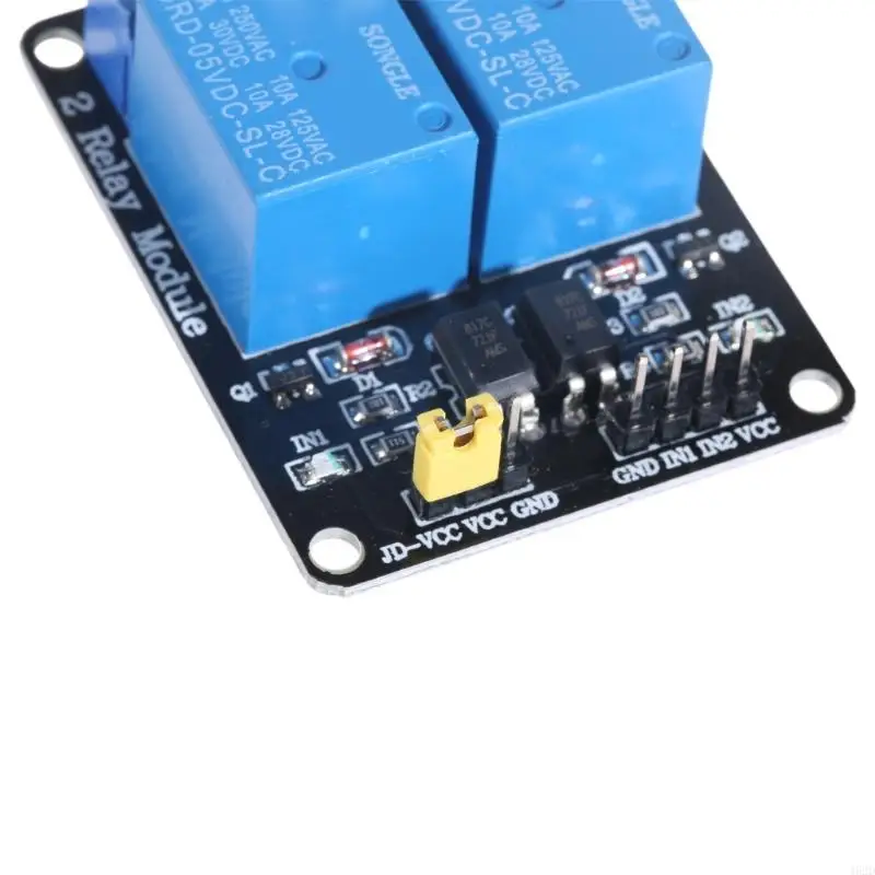 462d 1pc 5v 2 Módulo relé dois canais com optocoupler para pic braç avr