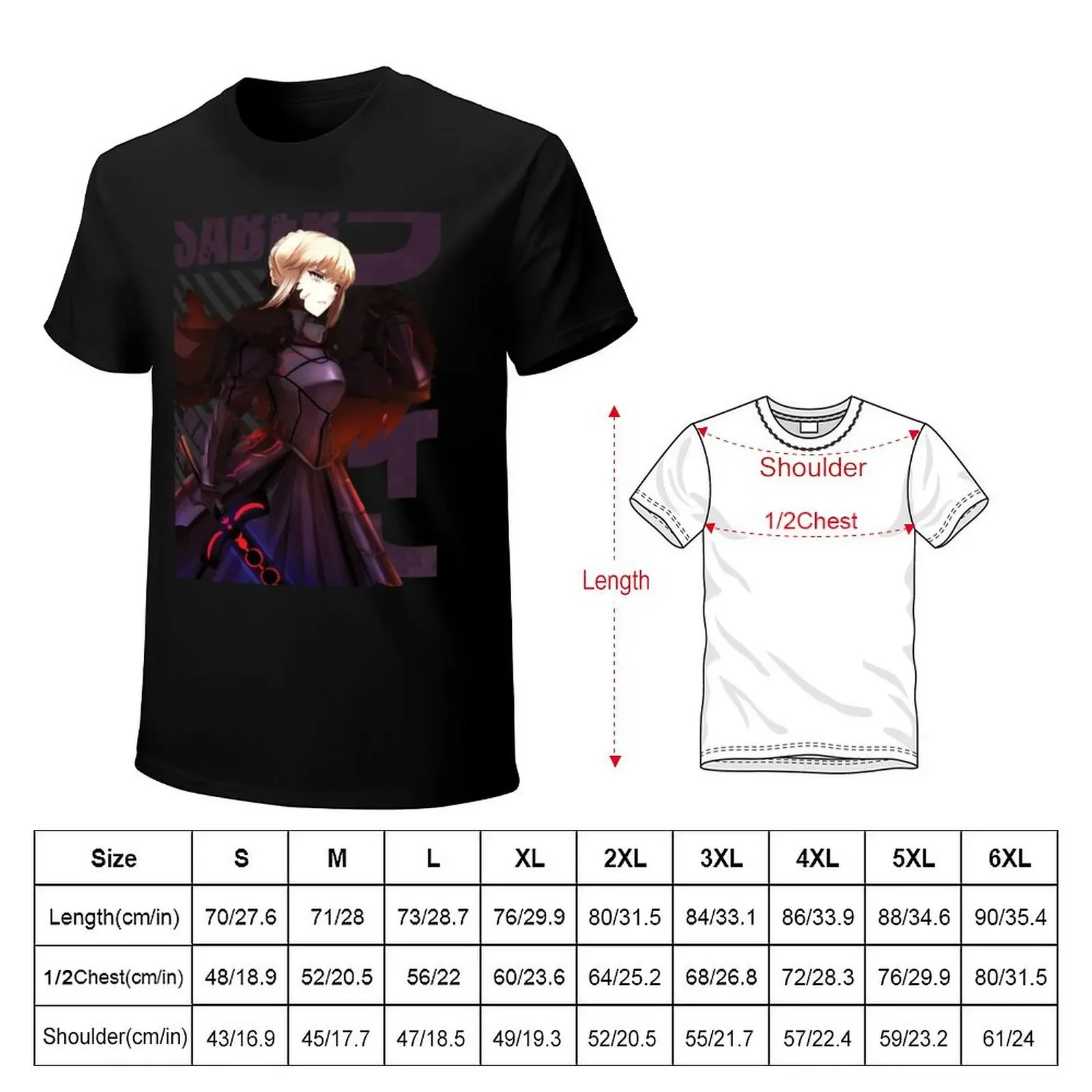 Fate - Saber Alter T-Shirt plain cute tops cheap stuff baggy shirts Short sleeve tee men