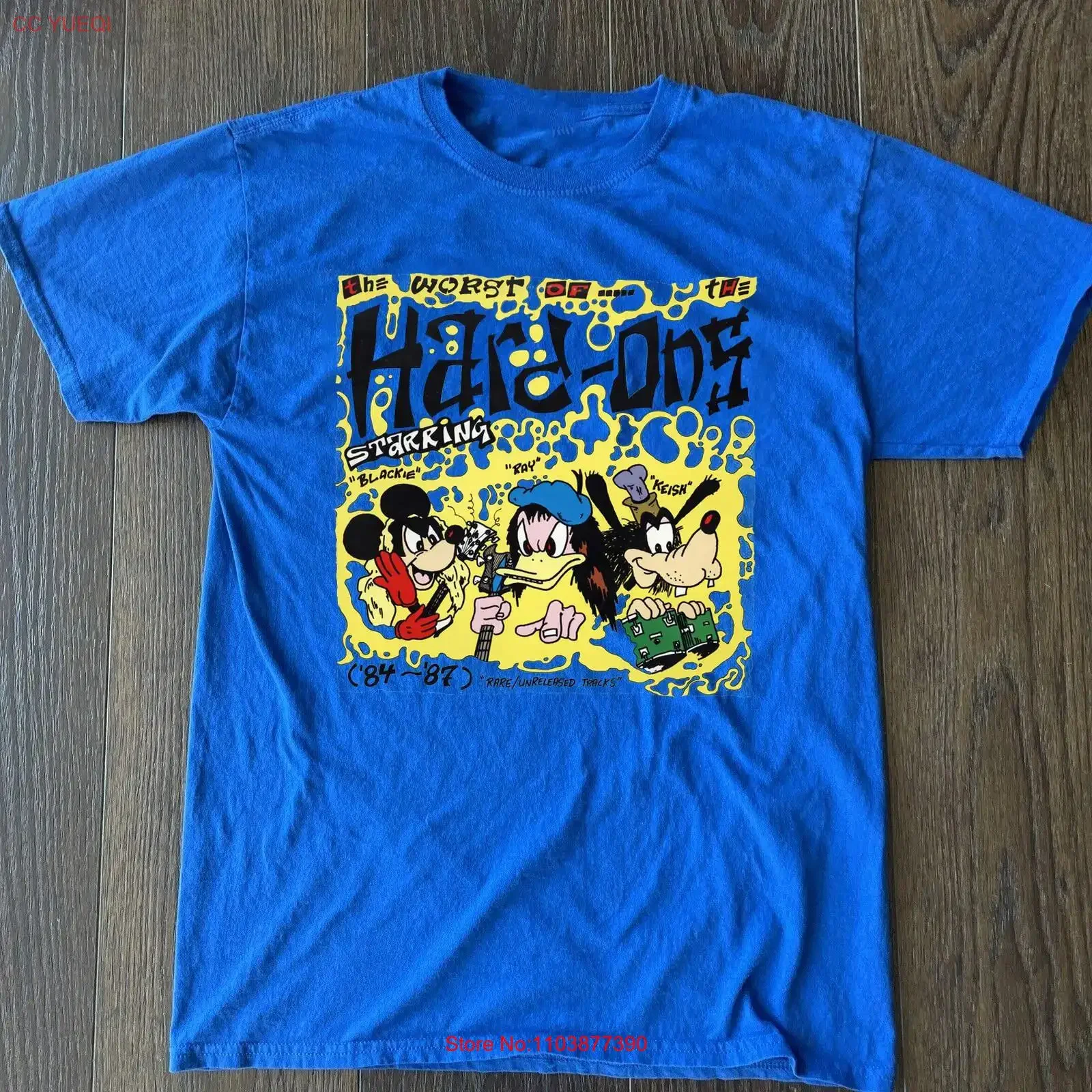 The Worst Of Hard Ons Band T-Shirt in voller Größe S bis 5XL TA23 Vintage Washed Top für den Alltag Unisex Atmungsaktiv Dehnbar