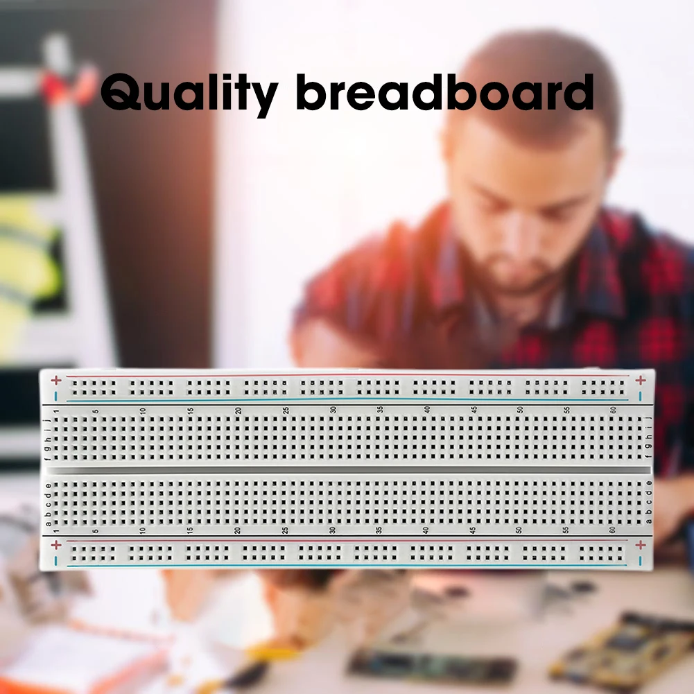 1-20pcs Breadboard 400 830 Point PCB Board MB-102 MB102 Test Develop Nodemcu Raspberri PI 2 lcd High Frequency 40pin Dupont Line