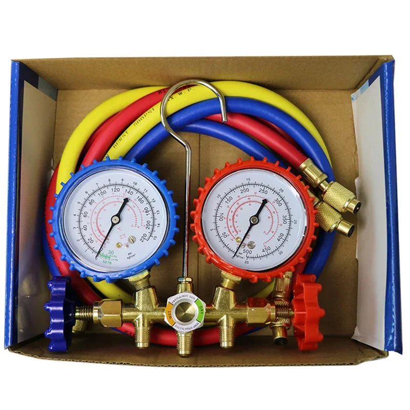 

Refrigerant Manifold Gauge Air Condition Refrigeration Set Air Conditioning Tools for R12 R22 R502 R134A R404A R410A