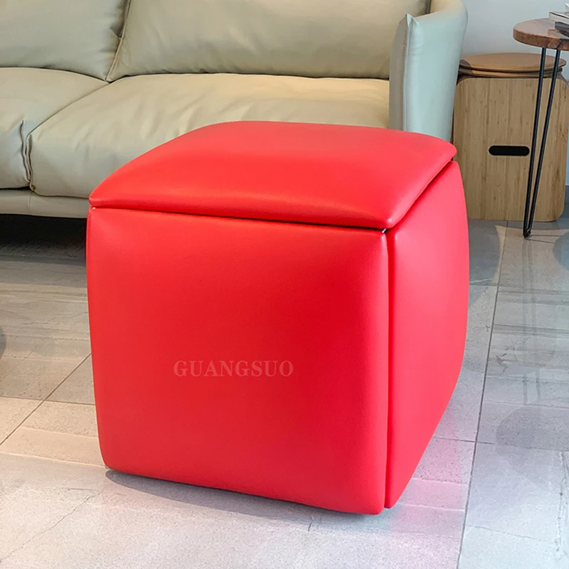 

Rubik's Cube stool combination Multifunctional home Internet celebrity sofa Small stool Shoe changing stool