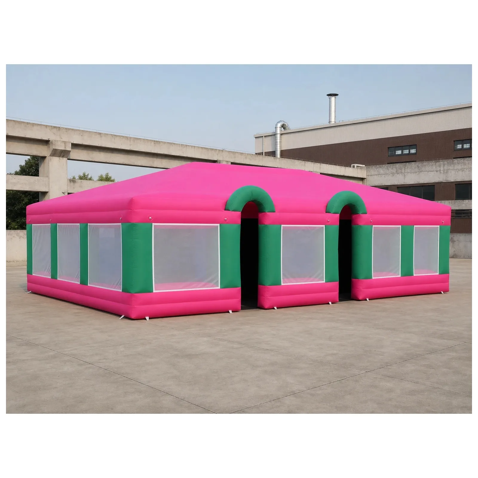 Commercial Pink Green Mesh Covered Inflatable Maze 9X9m 30X30ft with Blower Rental Challenge Outdoor Party Events Fun Event