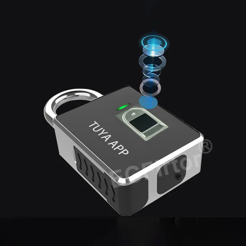 EGFirtor Tuya Fingerprint Padlock IC Card RFID Password Key NFC Unlock Way Waterproof IP65 Bluetooth Smart Electronic Door Lock