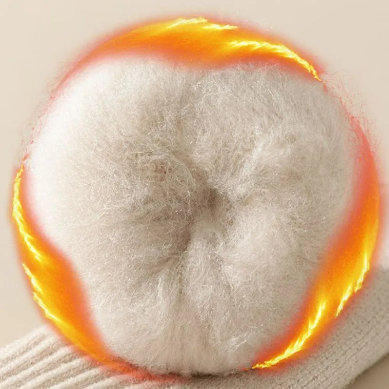 Thickened Mink Velvet Middle Tube Floor Socks Winter Thermal Warm Socks for Men Women Soft Casual Antifreeze Snow Fleece Sock #5