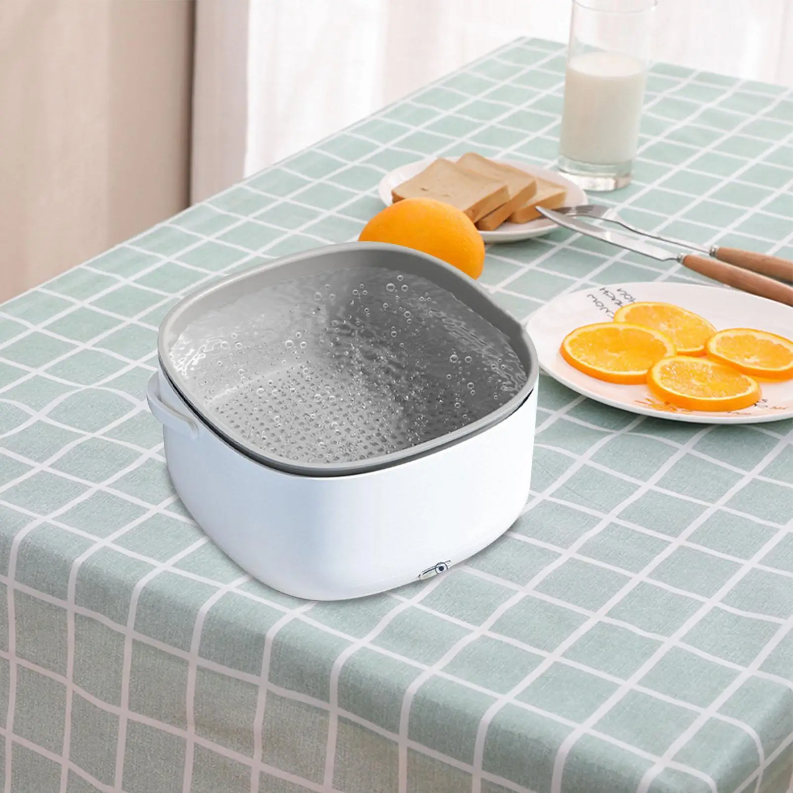 Electric Vegetable Fruit Washing Machine Ultrasound Wireless Food Grains Purifie Basket Large Capacity Cleaner For Houeshold