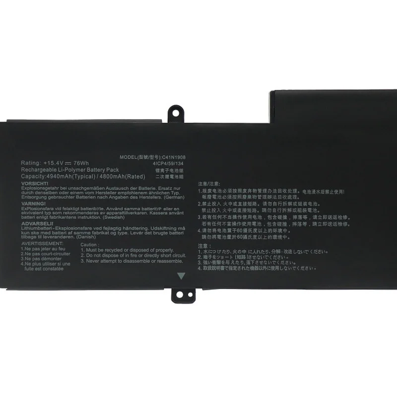 C41N1908 0B200-03610000 Laptop Battery For Asus RoG Zephyrus G14 GA401 GA401II GA401IU GA401IV GA401IH GA401QE GA401QM GA401QH