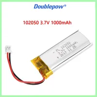 102050 3.7V 1000mAh Lipo Cells Lithium Polymer Rechargeable Battery for  GPS Recording Pen LED Light Beauty Instrument with PCB