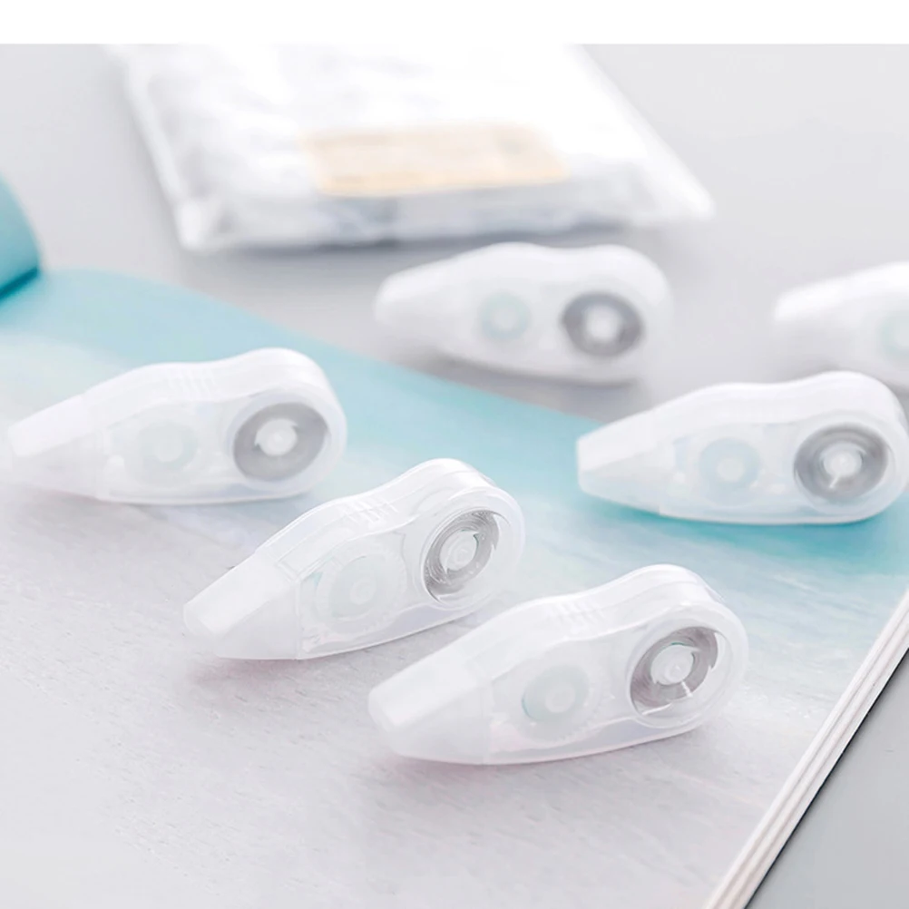 10 قطعة شريط تصحيح الأسطوانة نوع الشريط الأبيض التجفيف الفوري إعادة الكتابة السلس لأشرطة تصحيح القرطاسية المكتبية المدرسية