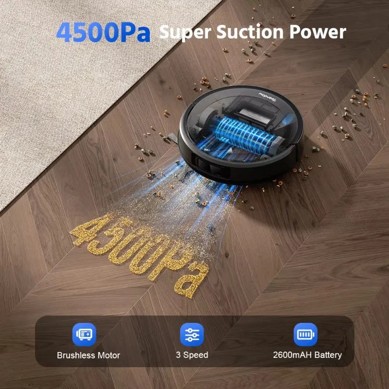 Robot Vacuum Cleaner LDS Laser Suction App Control Wet Mopping Robot Vacuum Cleaner Electric Sweeper