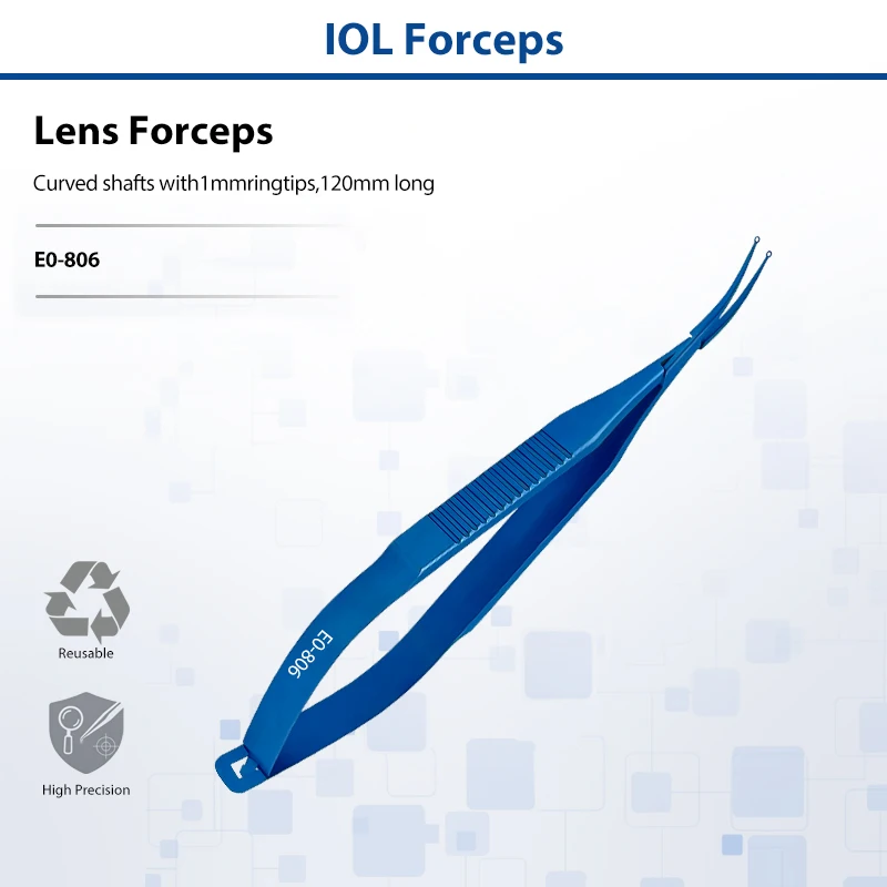 Titanium Lens Forceps Ophthalmic Intraocular Lens Holding Forceps Precision Eye Microsurgery Surgical Instrument