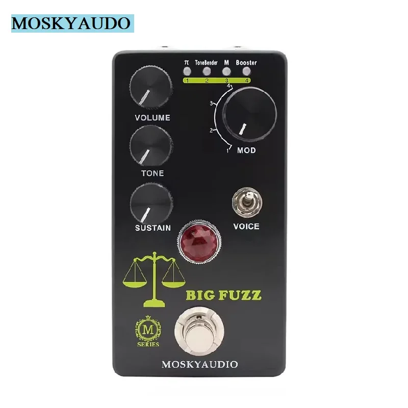 MOSKY Distortion Guitar Effect Big Fuzz 4-MODE SELECTION KNOB Suitable For Guitar Bass Accessories