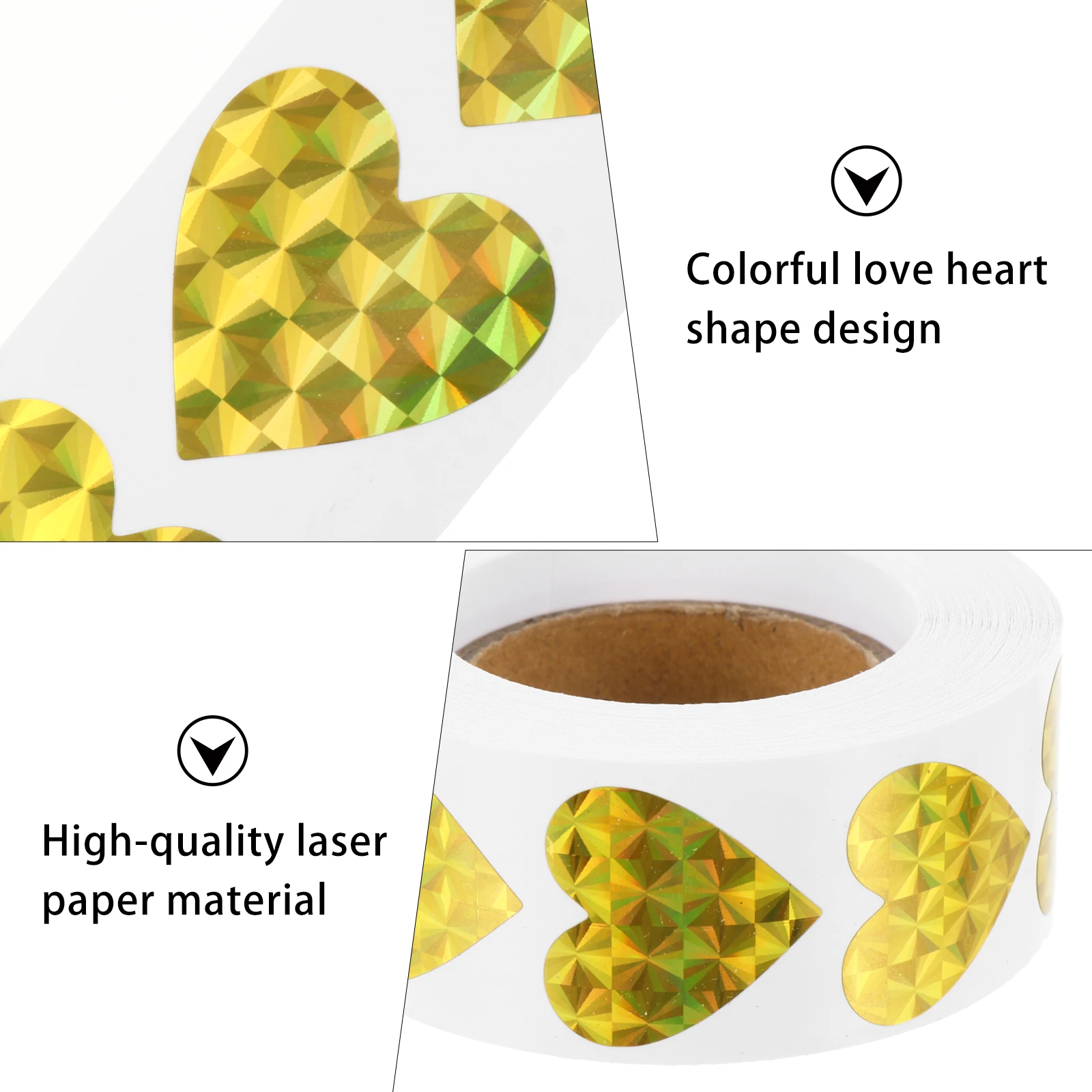 

Love Stickers Heart Sealing Adhesive Label Wedding Present Decals Shaped Postcard