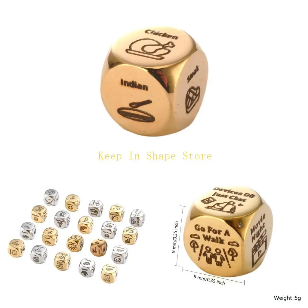 

U1JC из нержавеющей стали. Решение еды на кубиках в кубиках в годовщине для женщин и мужчины