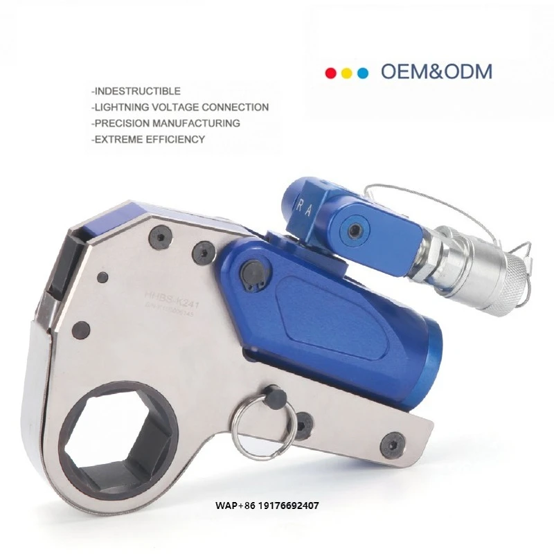 Al-Ti Alloy Material Hexagon Cassette Square Drive Low Profile  Hydraulic Torque Wrench Outlet Fast Delivery Hydraulic Tools