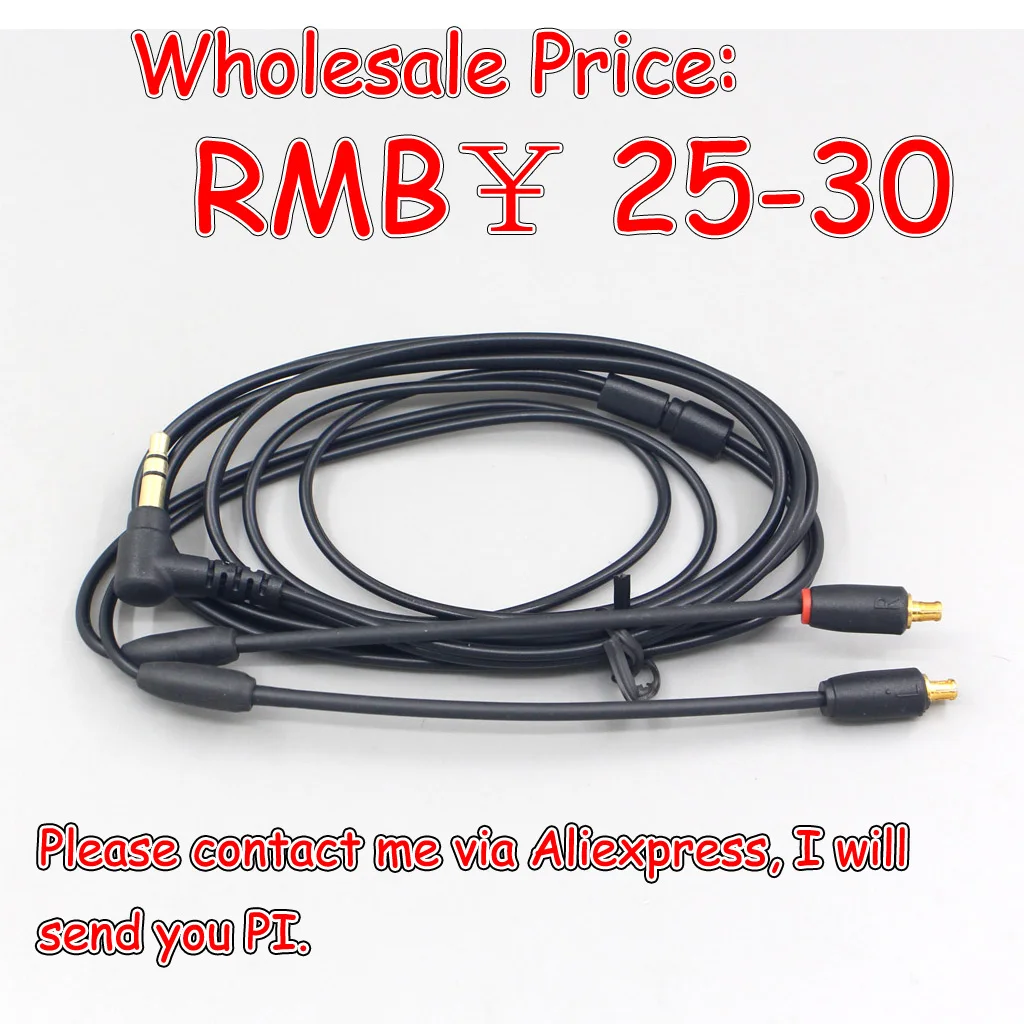 

LN005982 200pcs Earphone Cable For Audio-Technica ATH-LS50 70 200 300 400 E40 50 HDC313A CKR90 CKS1100