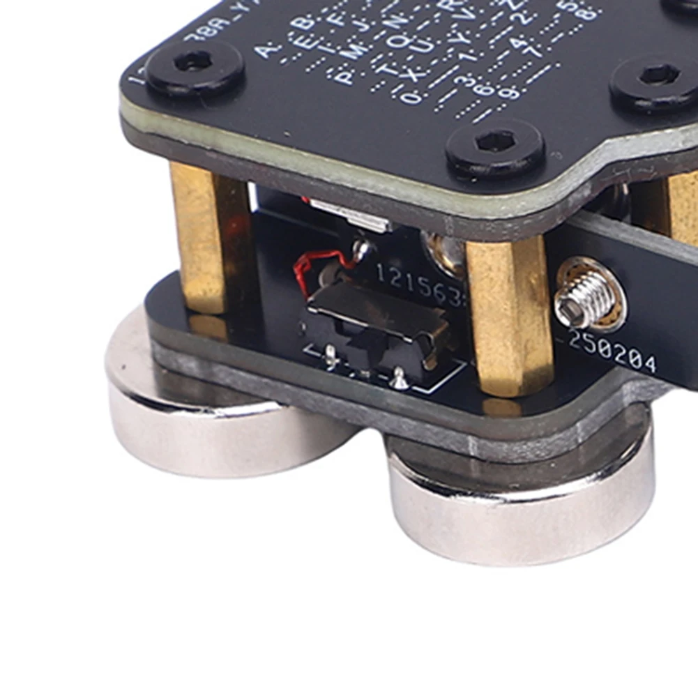/Automatic /For /Morse Code Keyer Trainer With PCB Double Paddle Magnetic Base For Ham Radio CW Practice Portable Electronic Key