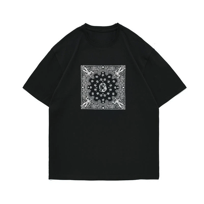 

BILLIONAIRE BOYS CLUB Цветок кешью для совместной работы с принтом, нишевые модные футболки с круглым вырезом и короткими рукавами для мужчин и женщин