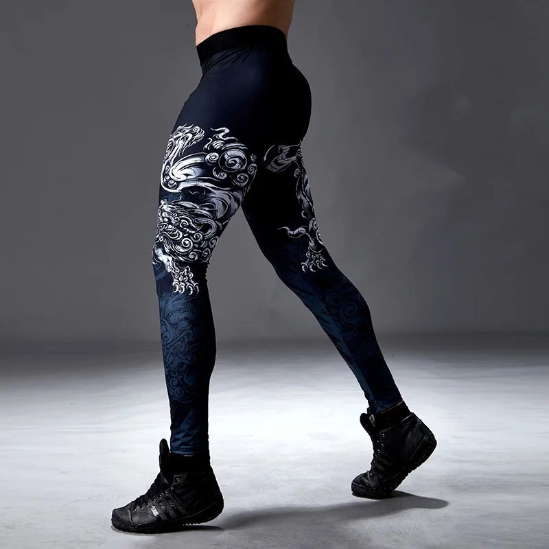 

Men's Running Tights Camping Hiking Pants Sportswear Gym Basketball Fit Elastic Yoga Sexy Fitness Leggings Sports Trousers