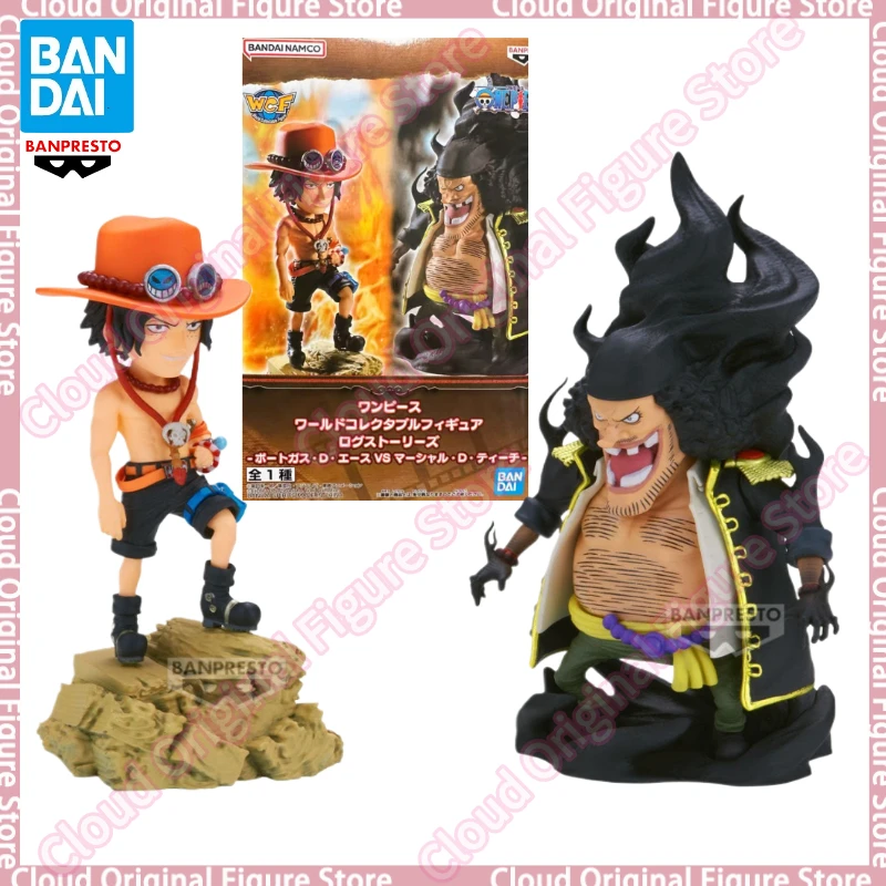En Stock Original Banpresto WCF ONE PIECE WCF Portgas·D· Ace Marshall·D·Teach PVC Anime figuras de acción modelo juguetes regalo