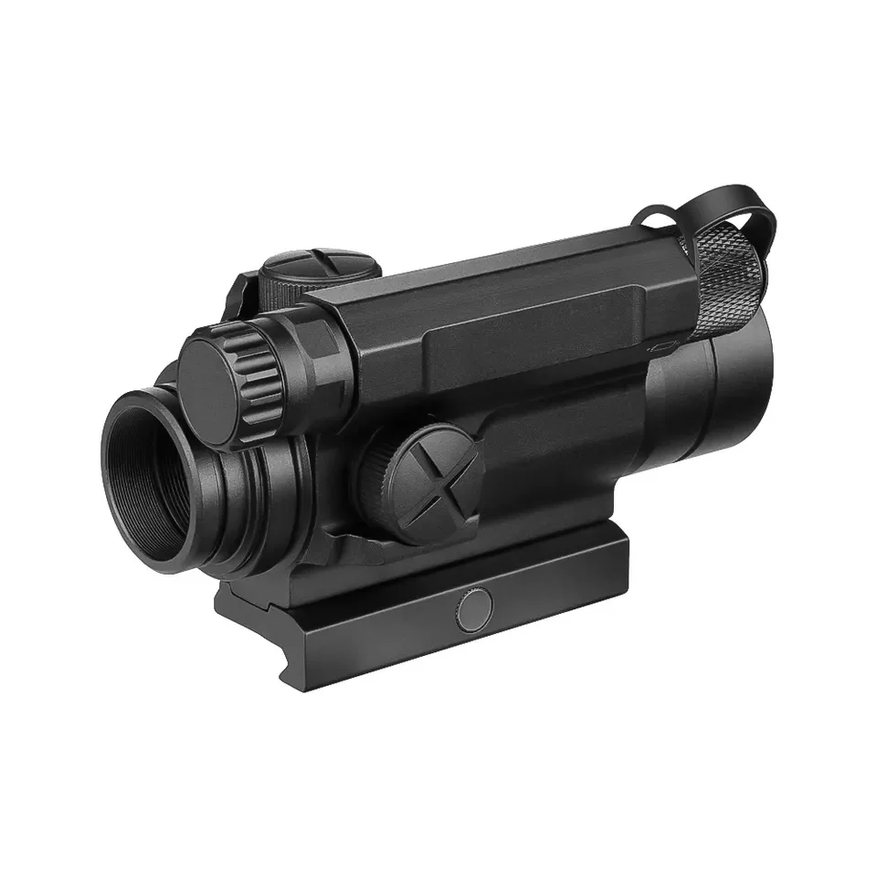 Tactical M4 Red Dot Scope, Hunting Rifle Optics with Standard Spacer and Rubber Lens Cover, 1X33