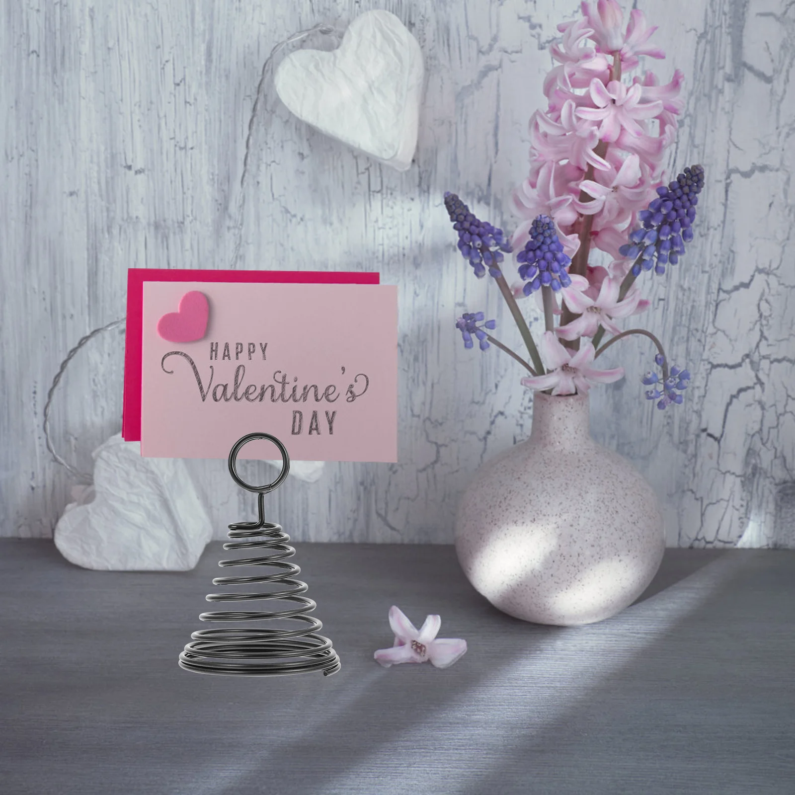 

Table Card Holder Premium Spiral Design Wedding Memo Note Photo Stand Place Name Card Holder for Party Office Events