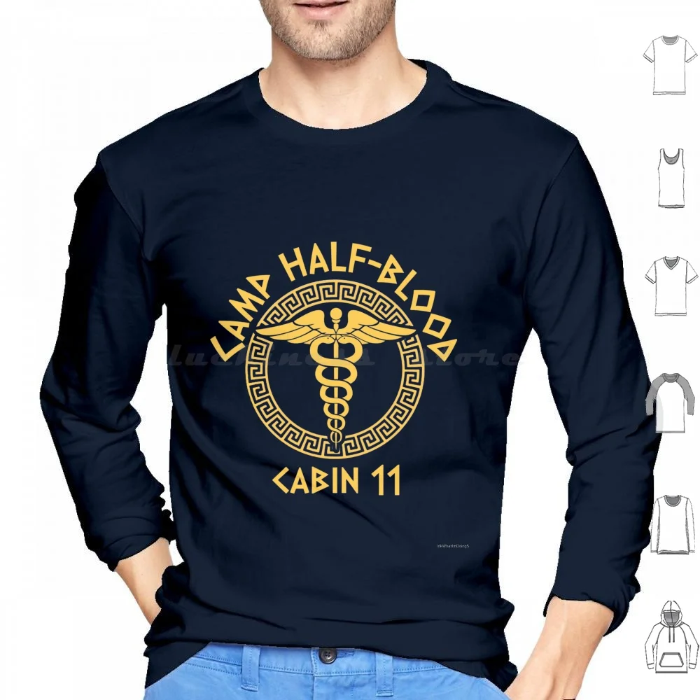 Cabin 11 Camp Half-Blood Hoodie cotton Long Sleeve Camp Half Blood Pjo Hoo Toa Percy Jackson Fanart Cabin Eleven Cabin 11 Pjo