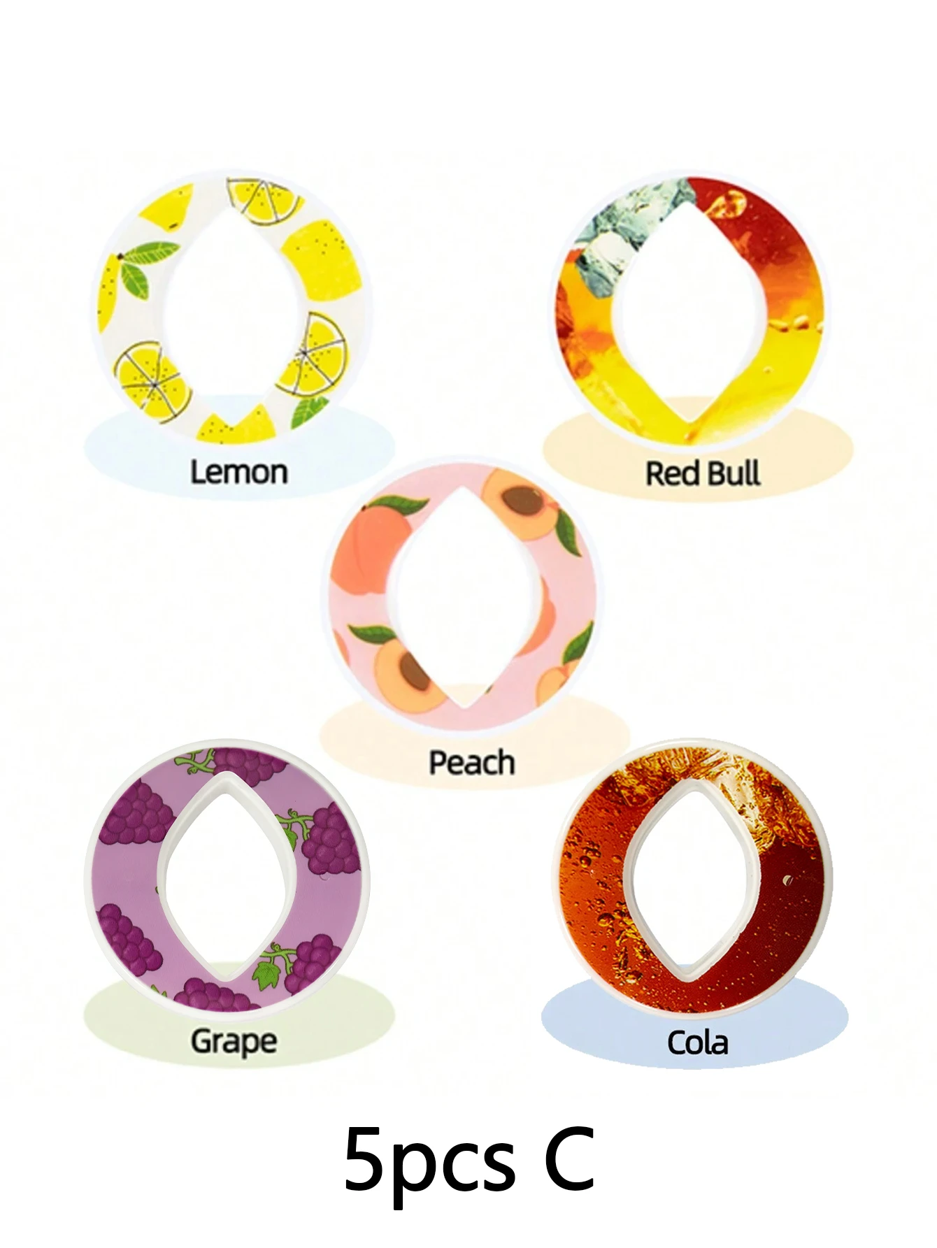 7/5pcs Beer Fruit Drinken Smaak Pods Lucht Smaak Pods Waterfles Smaak Caps Fruit Geur Pods voor Waterflessen Sport Tool