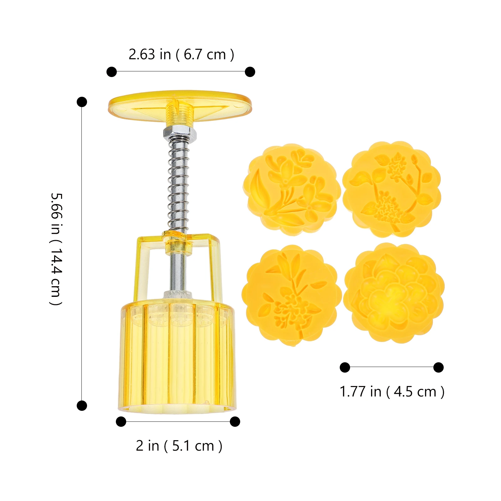 

1 set DIY Moon Molds Flower Shaped Cookie Baking Mold Non Stick Easy Moon Cake Molder Clean Press Stamping Kitchen Pastry Tools