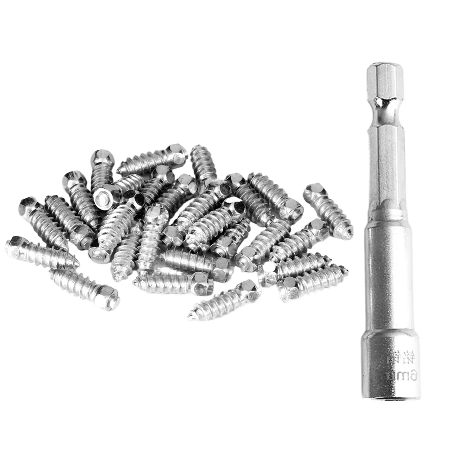50/100PCS Winter Snow Screw Tire Studs Emergency Anti Skid Falling Wheel Spikes 6*15mm 18mm For Vehicle ATV Motorcycle