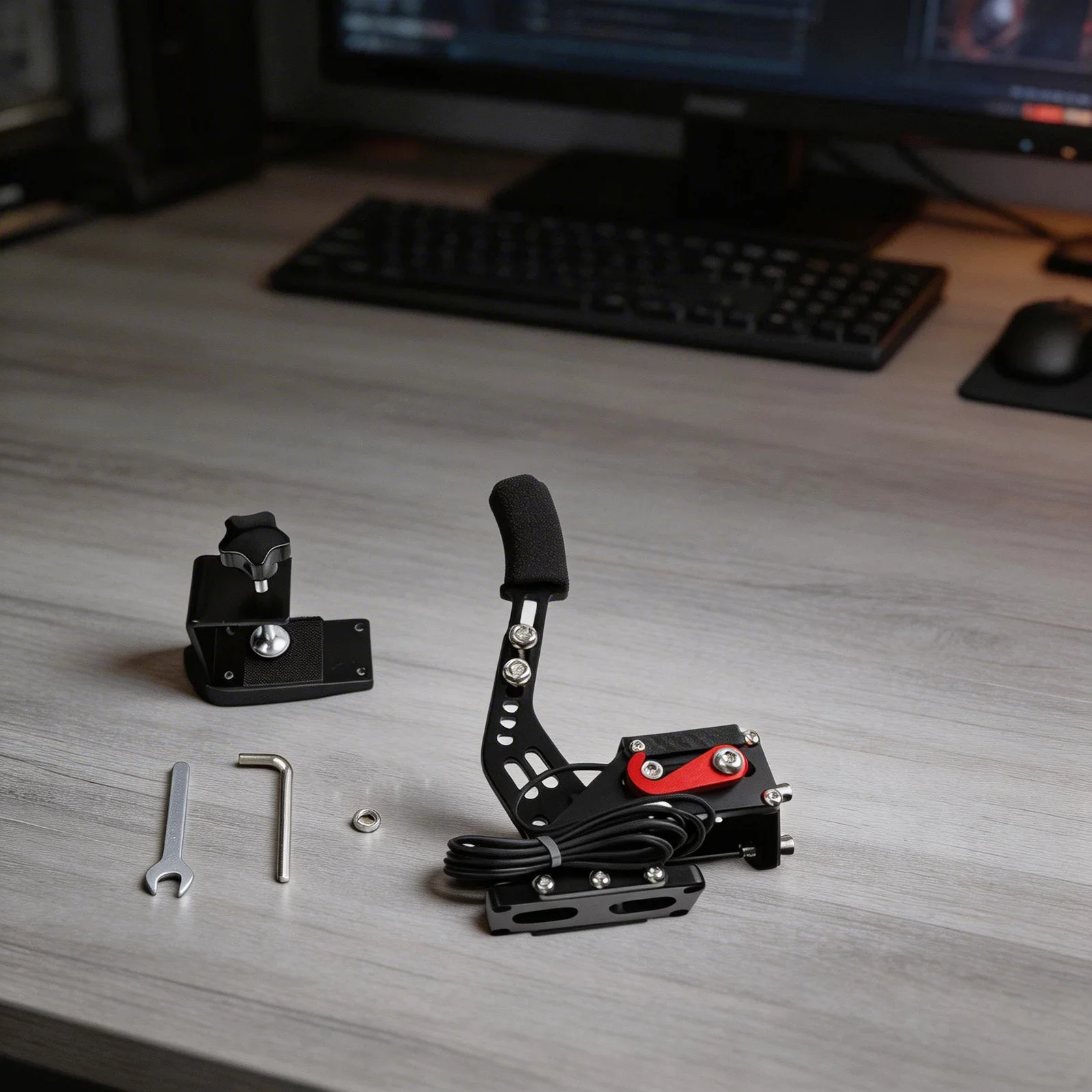 Responsive USB Handbrake for PC For Racing Games with Hall Sensor Design for Logitech For G27 For G29 For G920 T500
