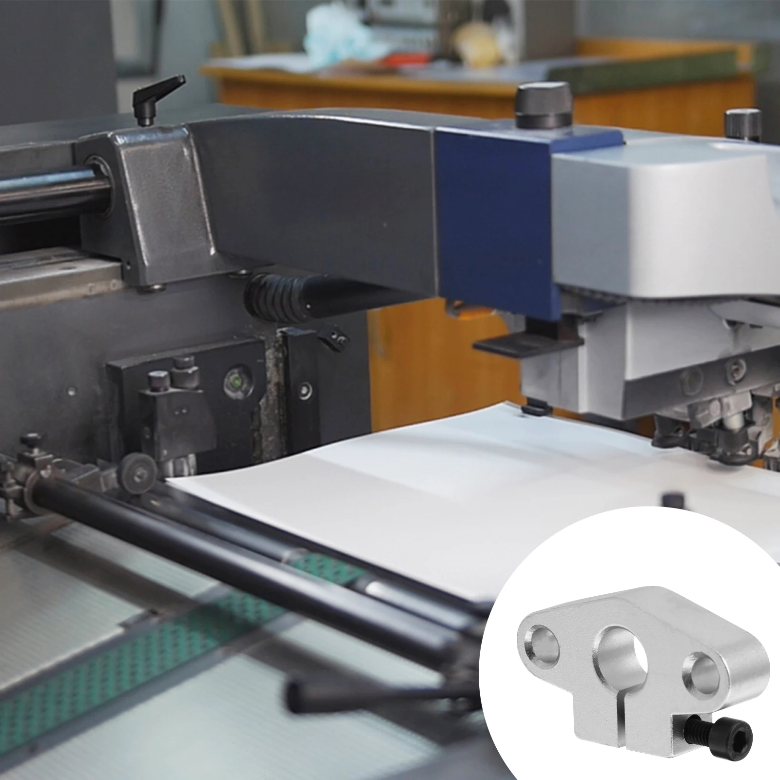 

4 Pcs Optical Fixing Seat Guide Shaft Support Linear Aluminum Alloy Printer Accessories Base