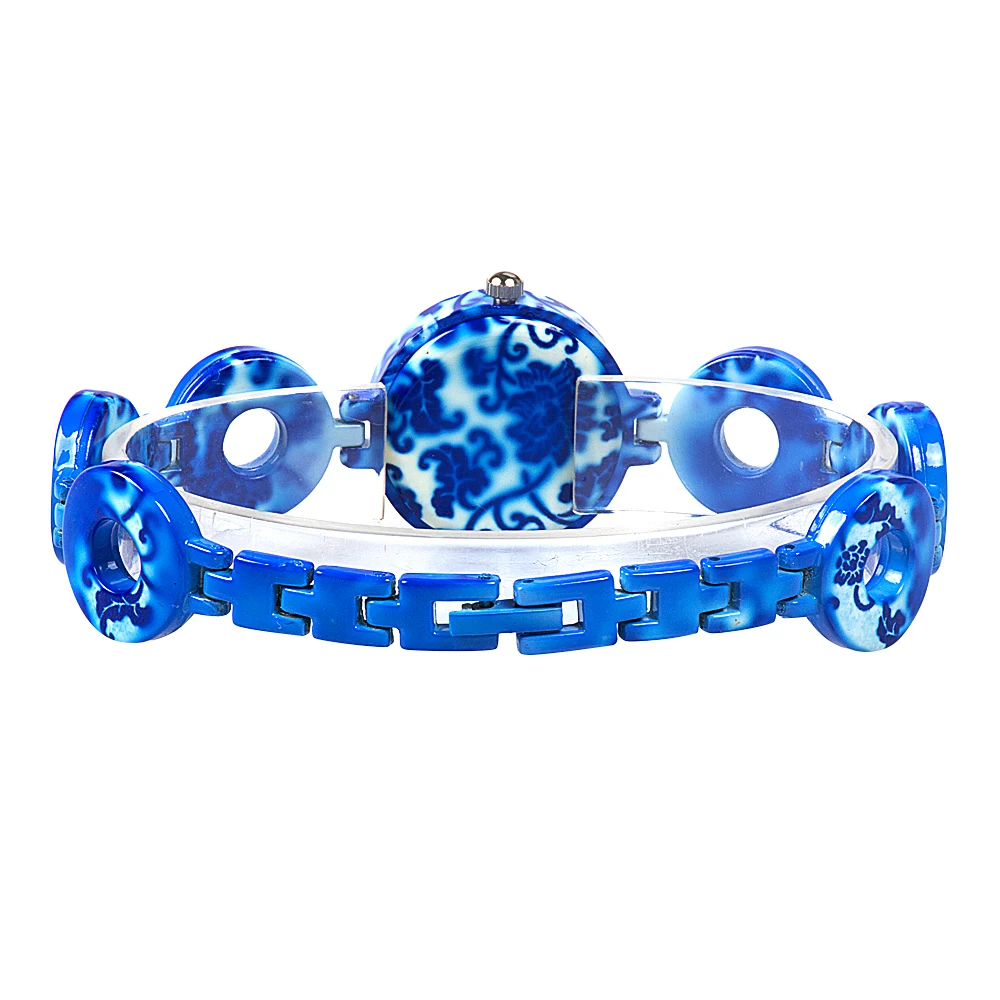 Ladies Alloy Baked Paint Quartz Watch Bracelet Fashion Jewelry Timepiece Accessory